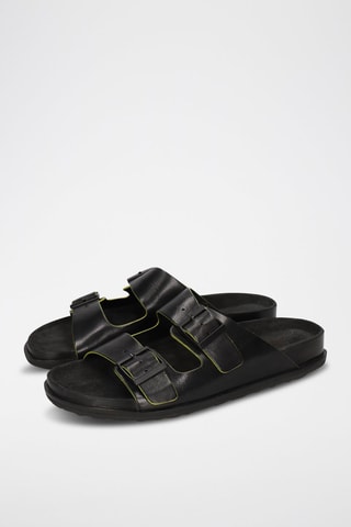 Mules en cuir Maxel 1 - Noir