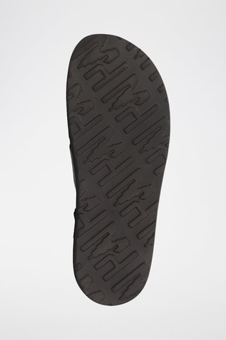 Sandales en croûte de cuir Robert 40 - Noir