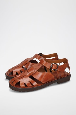 Sandales en cuir Sam - Marron