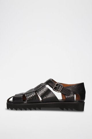 Sandales en cuir Sam 29 - Noir