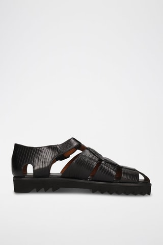 Sandales en cuir Sam 29 - Noir