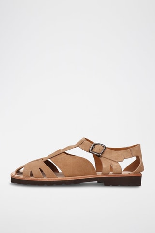 Sandales en nubuck Sam - Camel