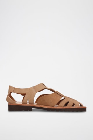 Sandales en nubuck Sam - Camel
