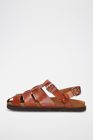 Sandales en cuir Robert - Camel