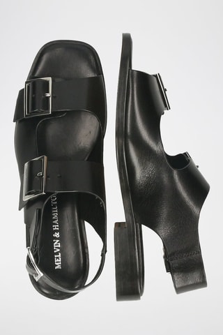 Sandales en cuir Everly 5 - Noir