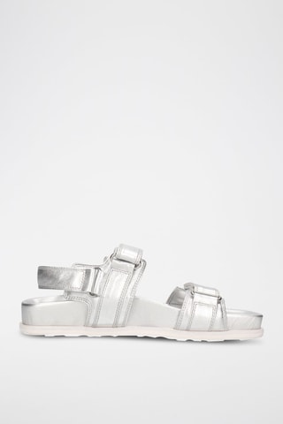 Sandales en cuir de mouton Alora - Argenté