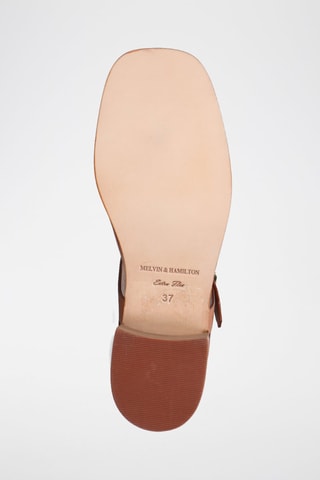 Sandales à talons en cuir Charlotta 1 - Camel