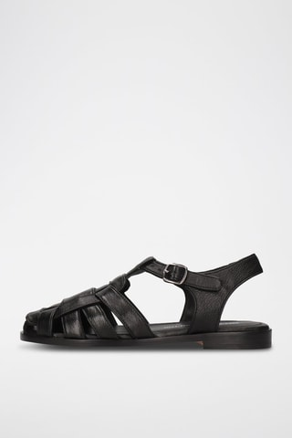 Sandales en cuir Alma - Noir