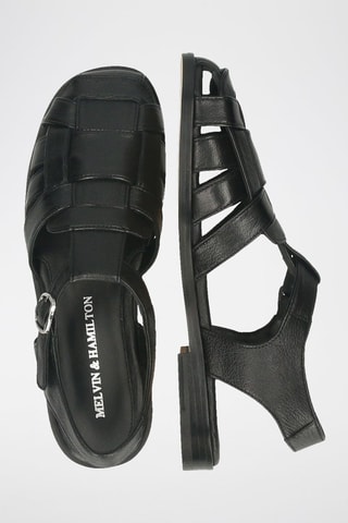 Sandales en cuir Alma - Noir