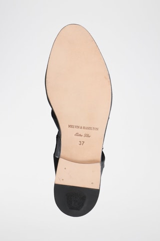 Sandales en croûte de cuir Margaret 2 - Noir