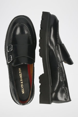 Mocassins en cuir Regine - Noir