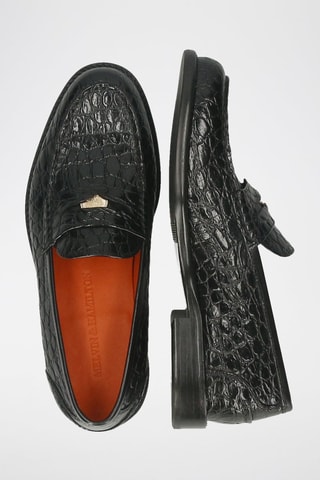 Mocassins en cuir Gianna - Noir