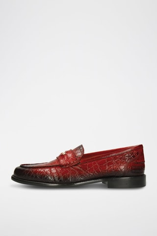 Mocassins en cuir Gianna 3 - Rouge