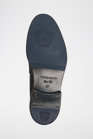 Mocassins en croûte de cuir Gianna 5 - Noir