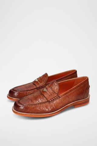 Mocassins en cuir Gianna - Marron