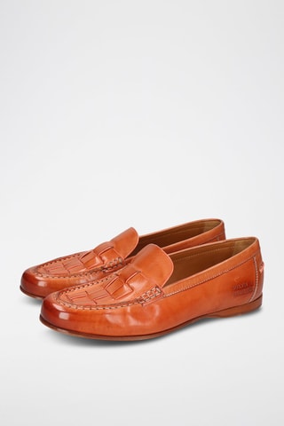 Mocassins en cuir Juliette - Orange