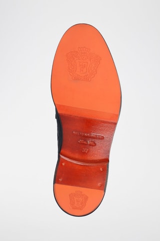 Mocassins en cuir Gianna - Bleu électrique