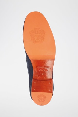 Mocassins en nubuck Clive - Bleu marine