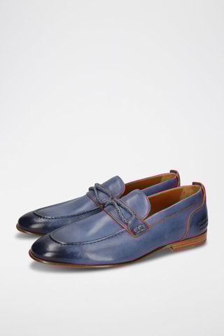Mocassins en cuir Santo - Bleu marine