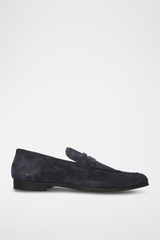Mocassins en nubuck Corentin - Bleu marine