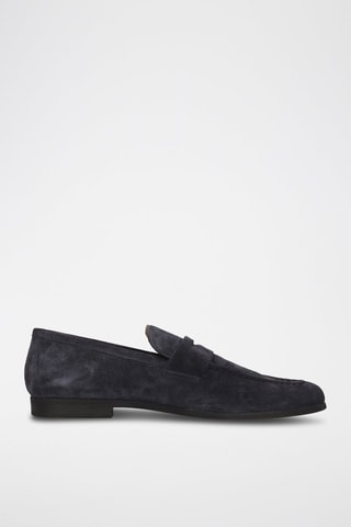 Mocassins en nubuck Corentin - Bleu marine