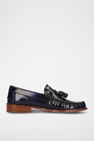 Mocassins en cuir Edward - Bleu marine