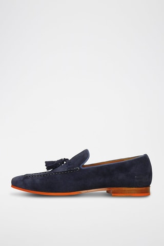 Mocassins en nubuck Clive 20 - Bleu marine