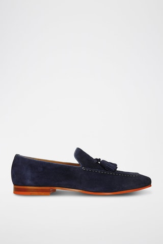 Mocassins en nubuck Clive 20 - Bleu marine