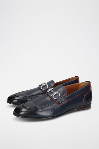 Mocassins en cuir Santo - Bleu marine