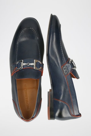 Mocassins en cuir Santo - Bleu marine