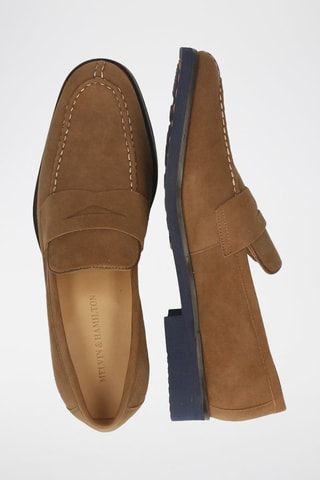 Mocassins en nubuck Romario - Marron