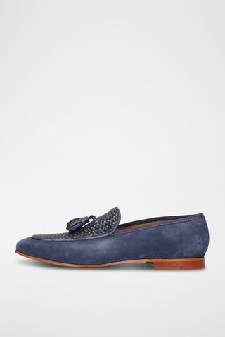Mocassins en cuir Clive - Bleu marine