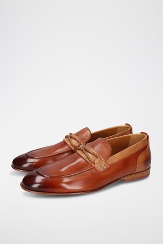 Mocassins en croûte de cuir Santo 1 - Camel