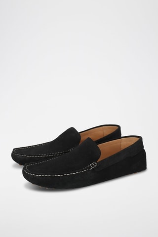 Mocassins en nubuck Nelson - Noir