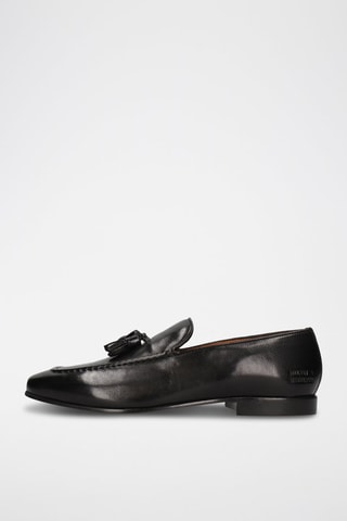 Mocassins en croûte de cuir Clive - Noir