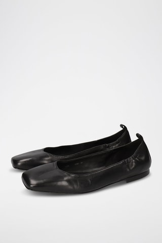Ballerines en cuir Livia - Noir