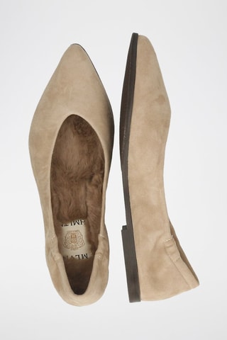 Ballerines en cuir d’agneau nubuck Alora - Taupe