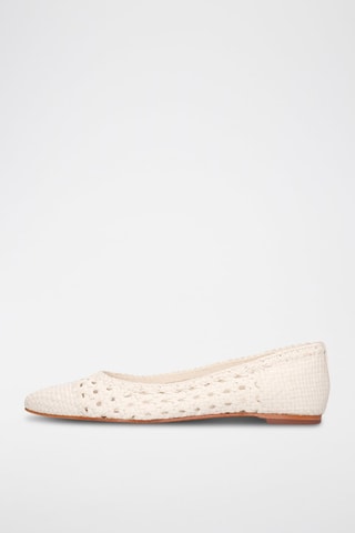 Ballerines en cuir Fiora - Blanc