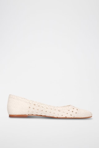 Ballerines en cuir Fiora - Blanc