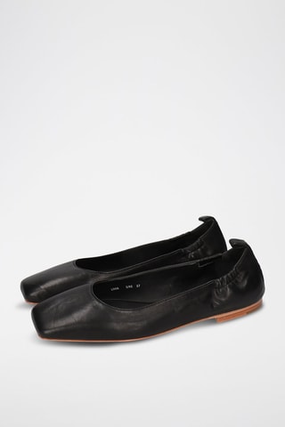 Ballerines en cuir de mouton Livia - Noir