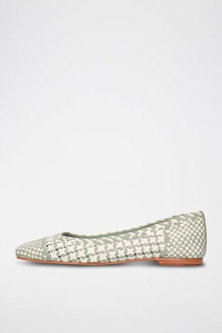 Ballerines en cuir Elyssa - Vert clair