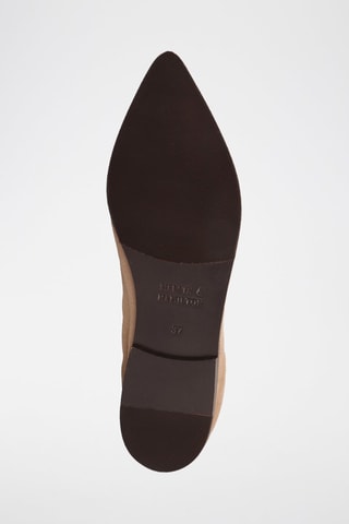 Ballerines fourrées en nubuck Alora - Beige