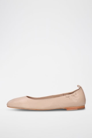 Ballerines en cuir Livia - Taupe