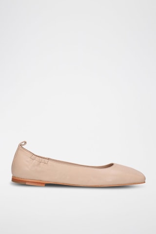Ballerines en cuir Livia - Taupe