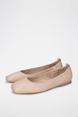 Ballerines en cuir Livia - Taupe