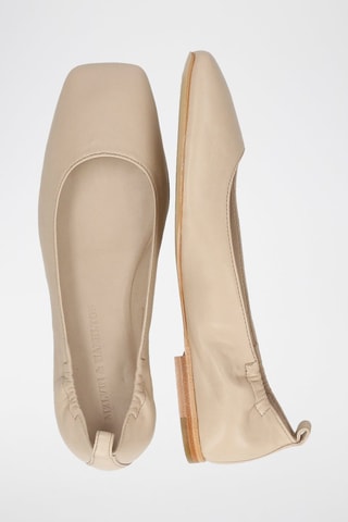 Ballerines en cuir Livia - Taupe