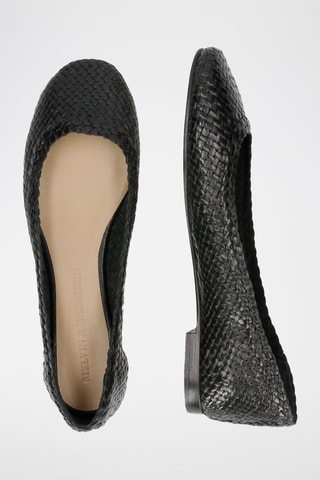 Ballerines en cuir Kate - Noir