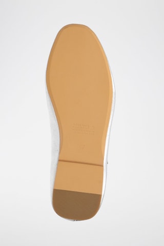 Ballerines en cuir Emily - Argenté