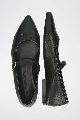 Babies en cuir Alora - Noir