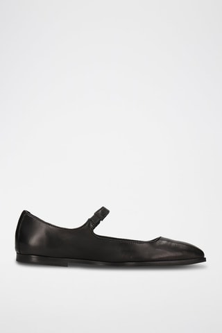 Babies en cuir Livia 7 - Noir